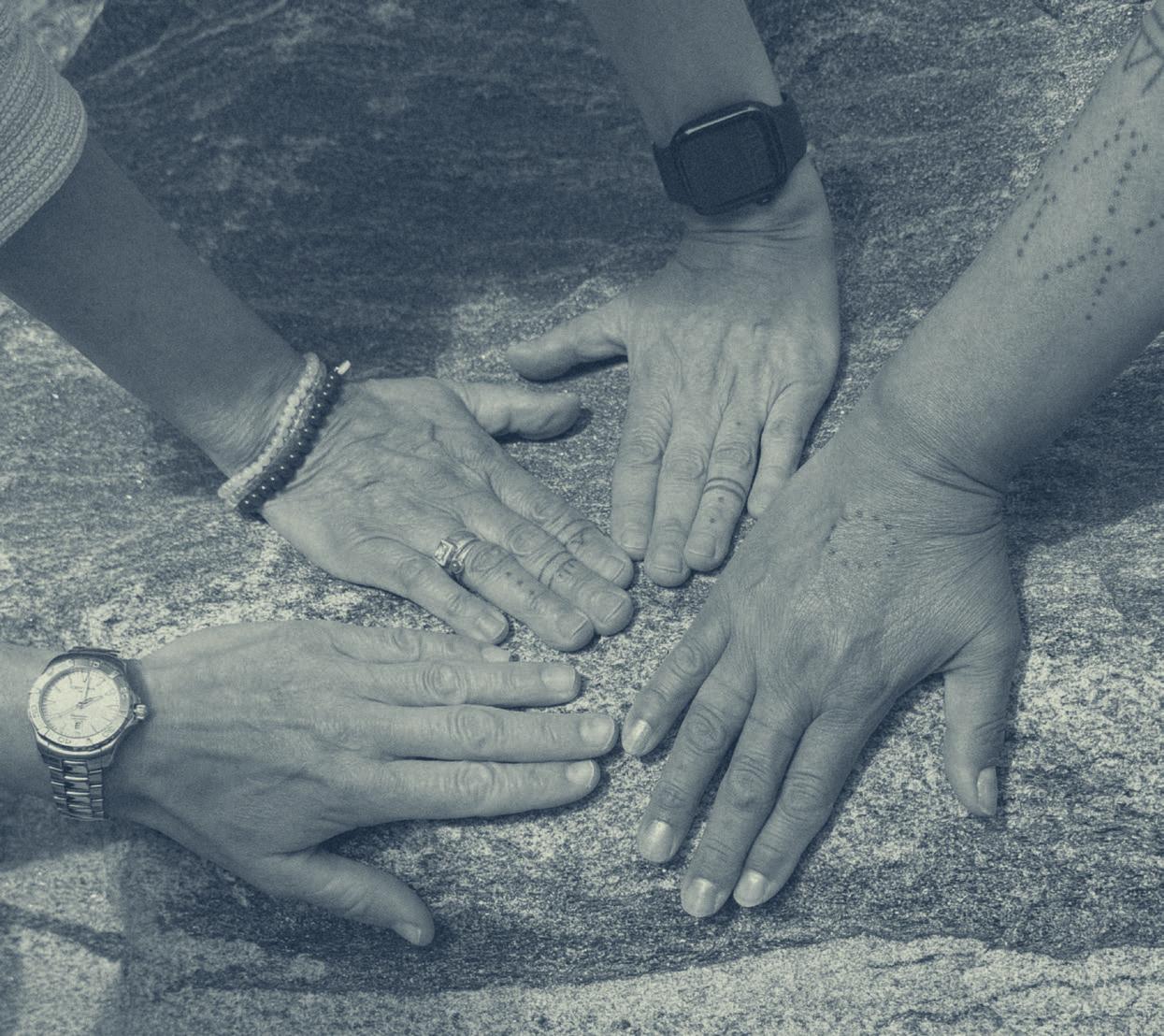 Hands together